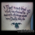 Lovecraft phrase tattoo